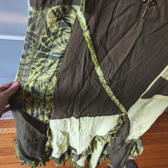 Pre-loved Bohemian Crisca Dress in greens German - size 44GB / 12US / Large - Picture 7 of 16